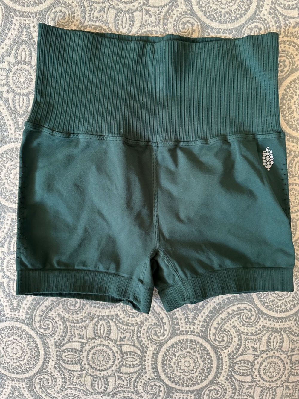 Women's High-Waist Forest Green Active Shorts XS/S